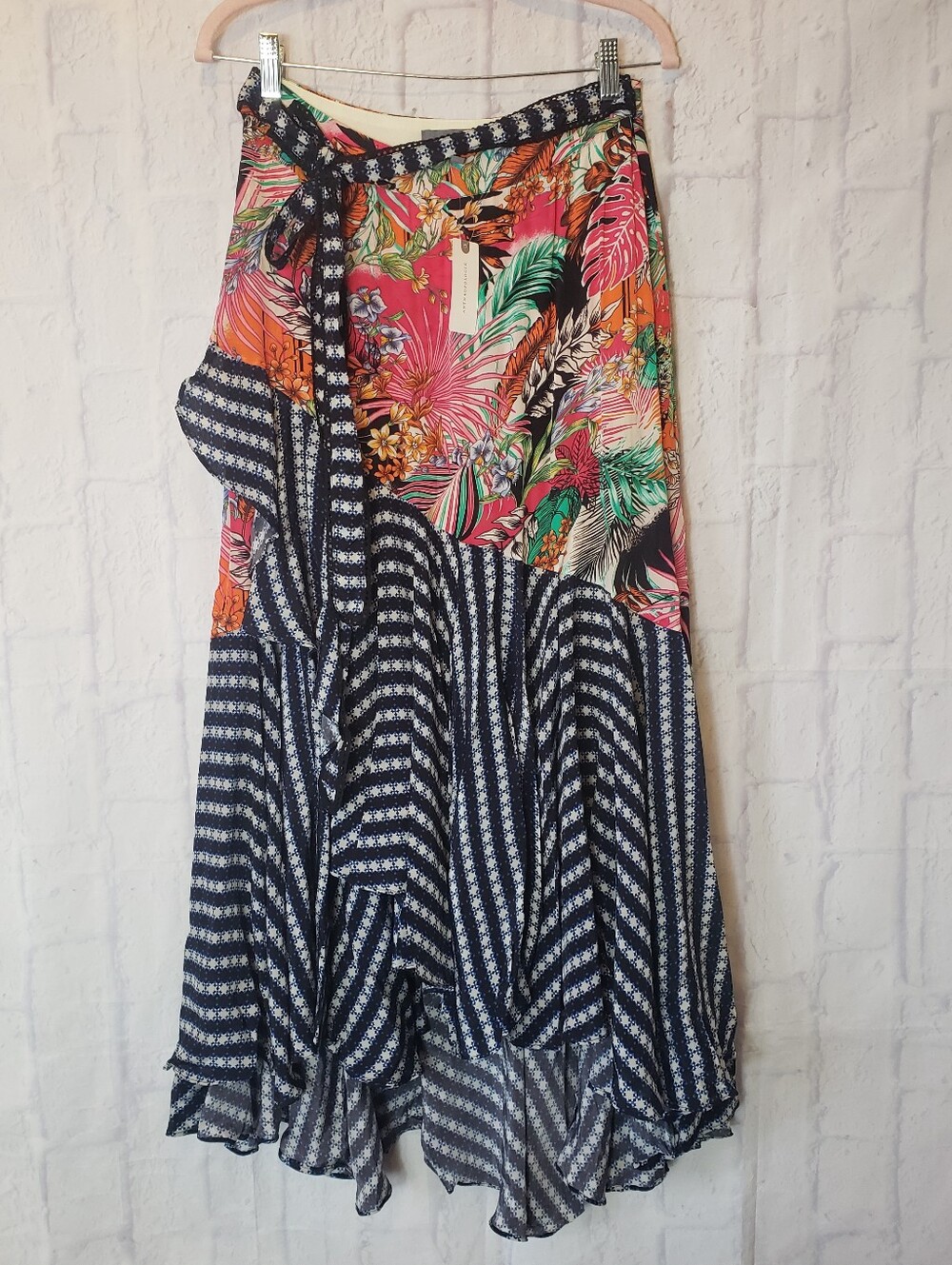 BHANUNI BY JYOTI ANTHROPOLOGIE NWT Hi-Lo Ruffled Skirt 4